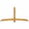 Ekena Millwork Bellingham Rough Sawn Timber Gable Bracket, Western Red Cedar, 96"W x 48"H x 2"D x 6"F, 12/12 Pitch GBW096X48X0206BEL00RWR - alternate 1